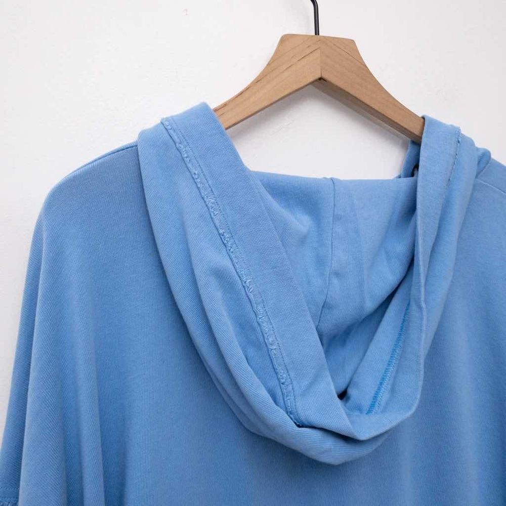 Aerie Sunday Soft Lace Up Sweatshirt Blue Size Medium - Picture 7 of 8